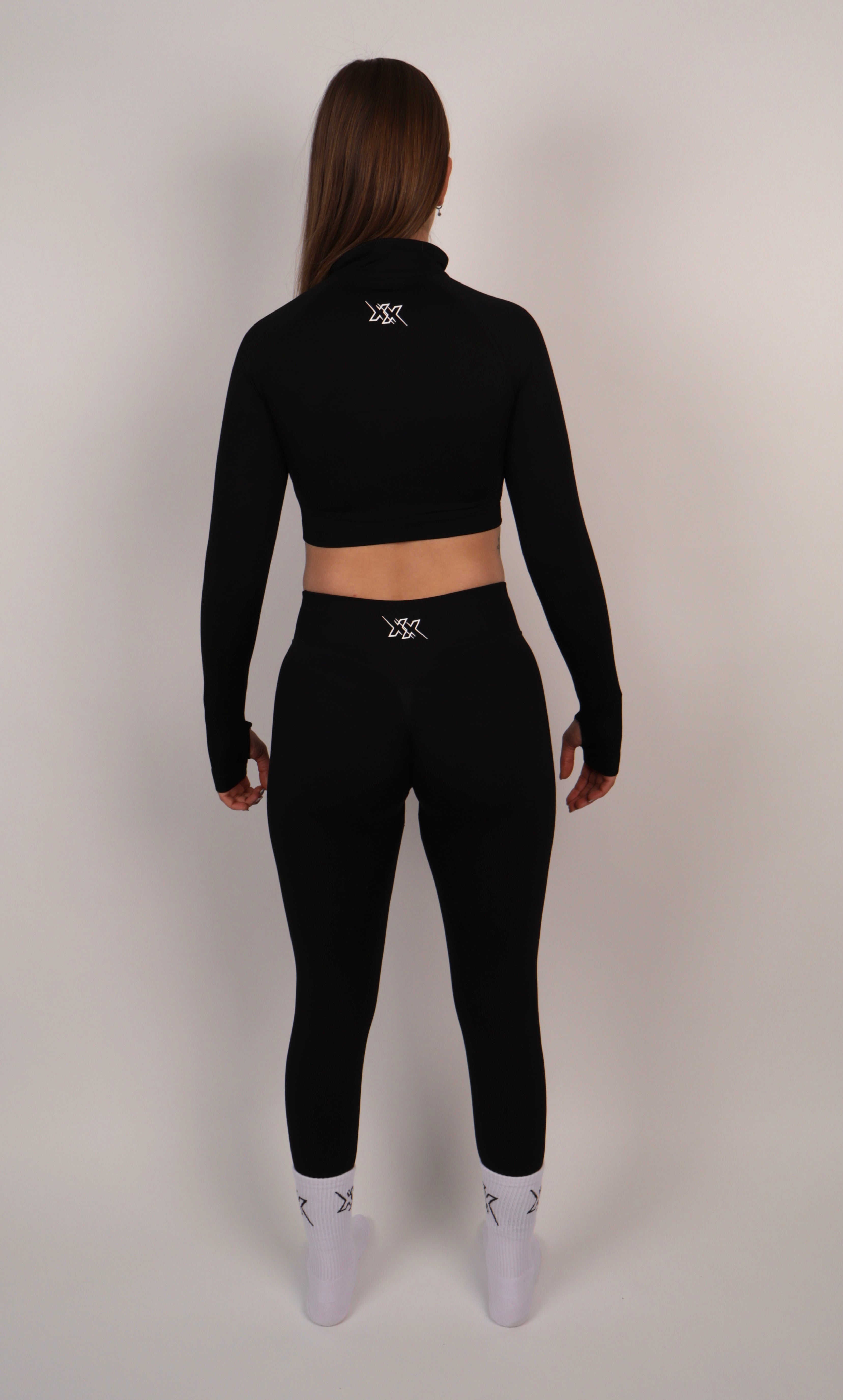 Extreme Crop Zipper – Ultra Black