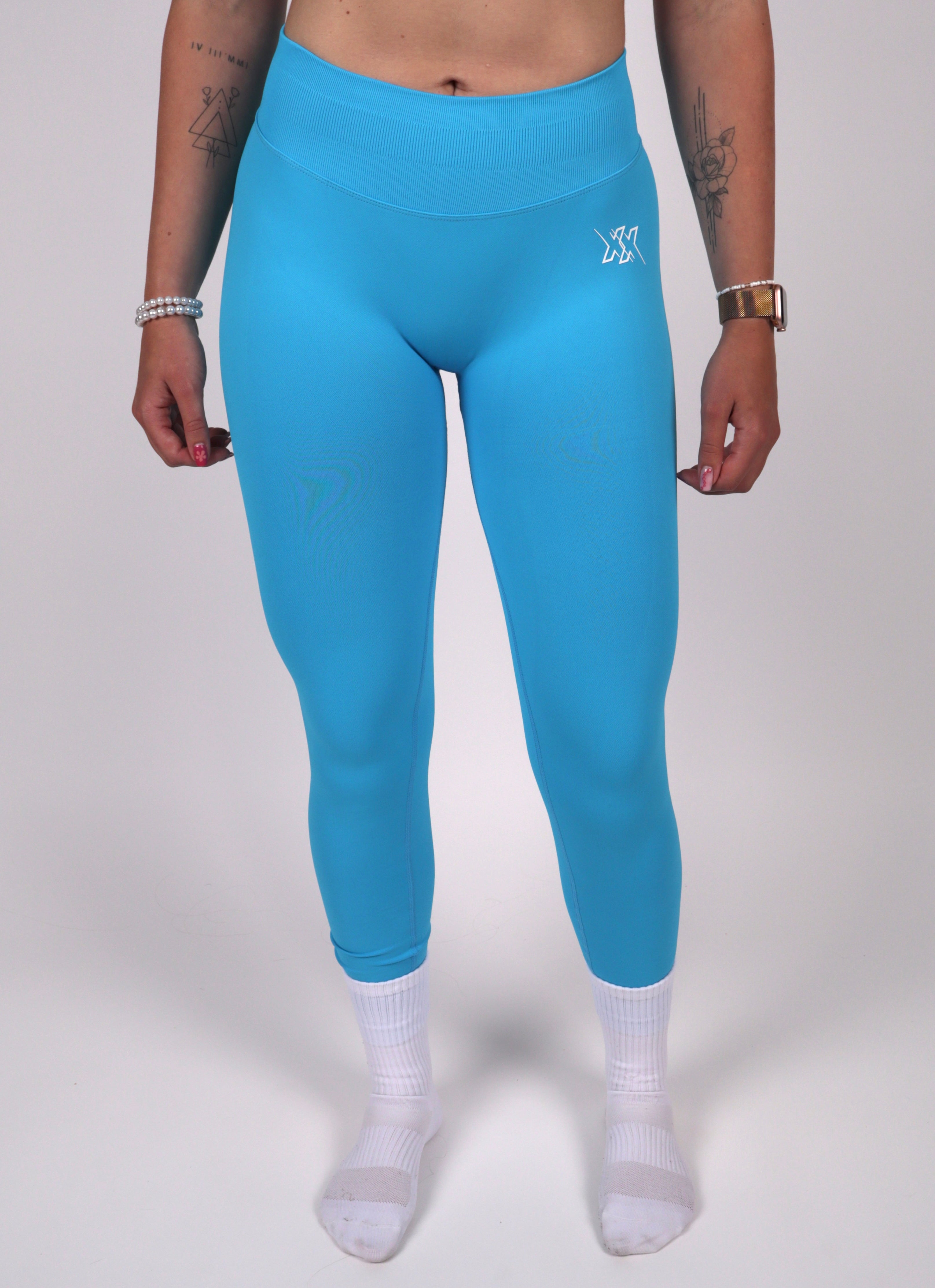 Extreme Scrunch Legging – Neon Blue - Next Extreme Performance