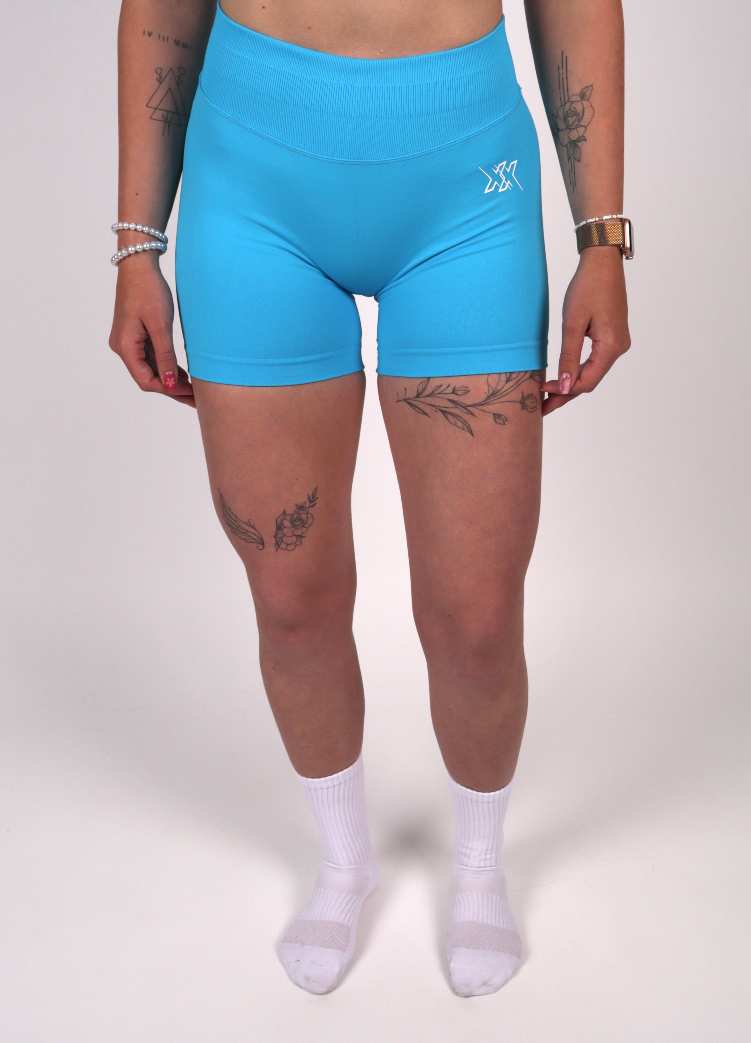 Extreme Scrunch Shorts – Neon Blue - Next Extreme Performance