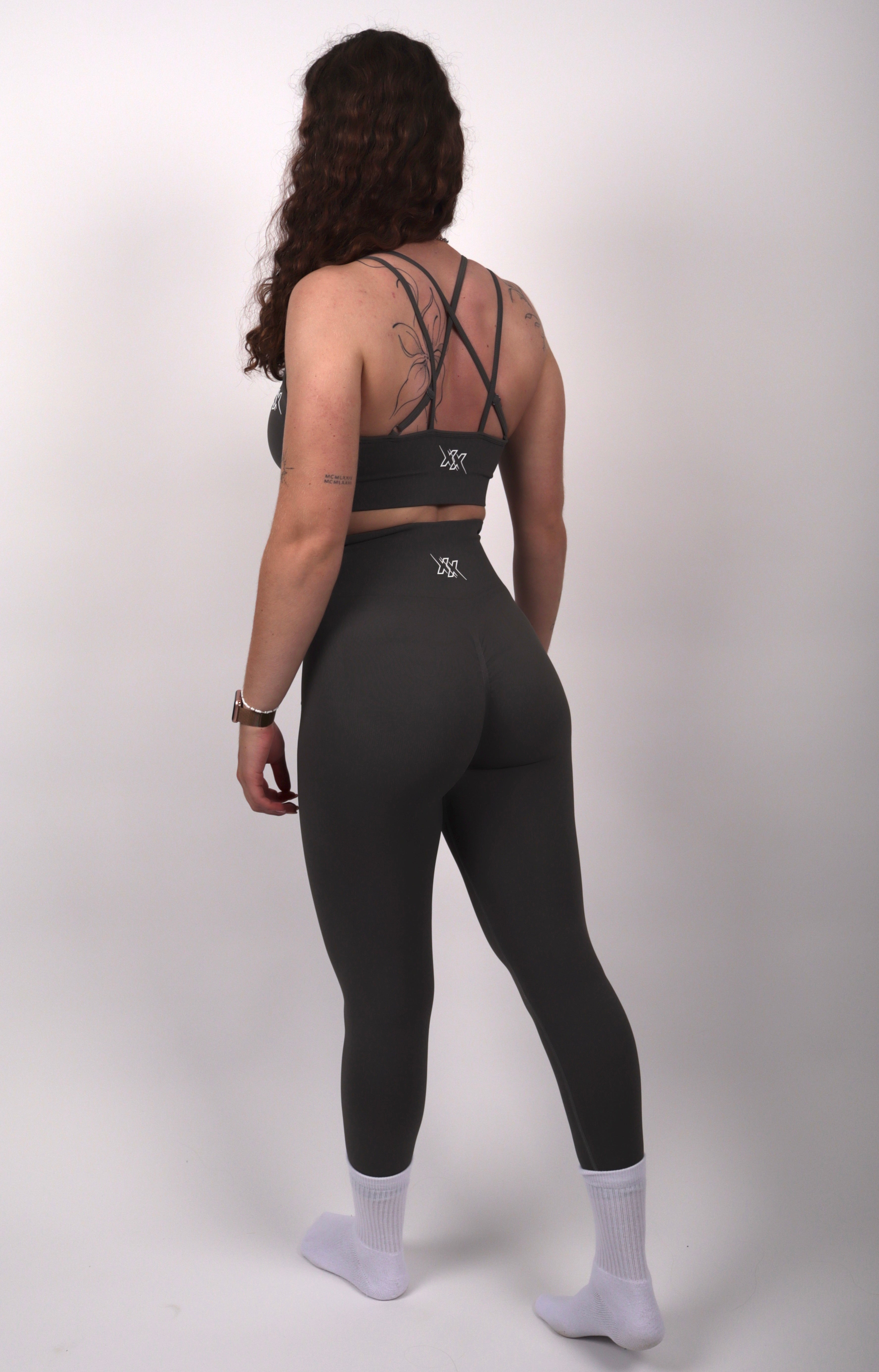 Performance Leggings – Stone Grey