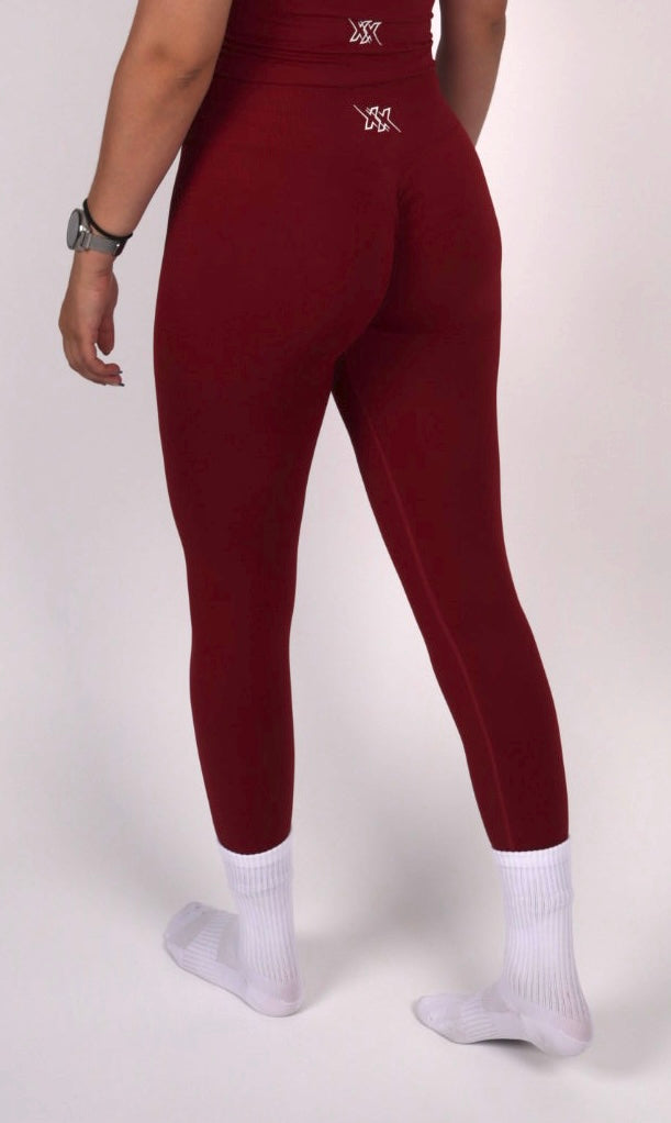 Sculpt Leggings – Wine Red