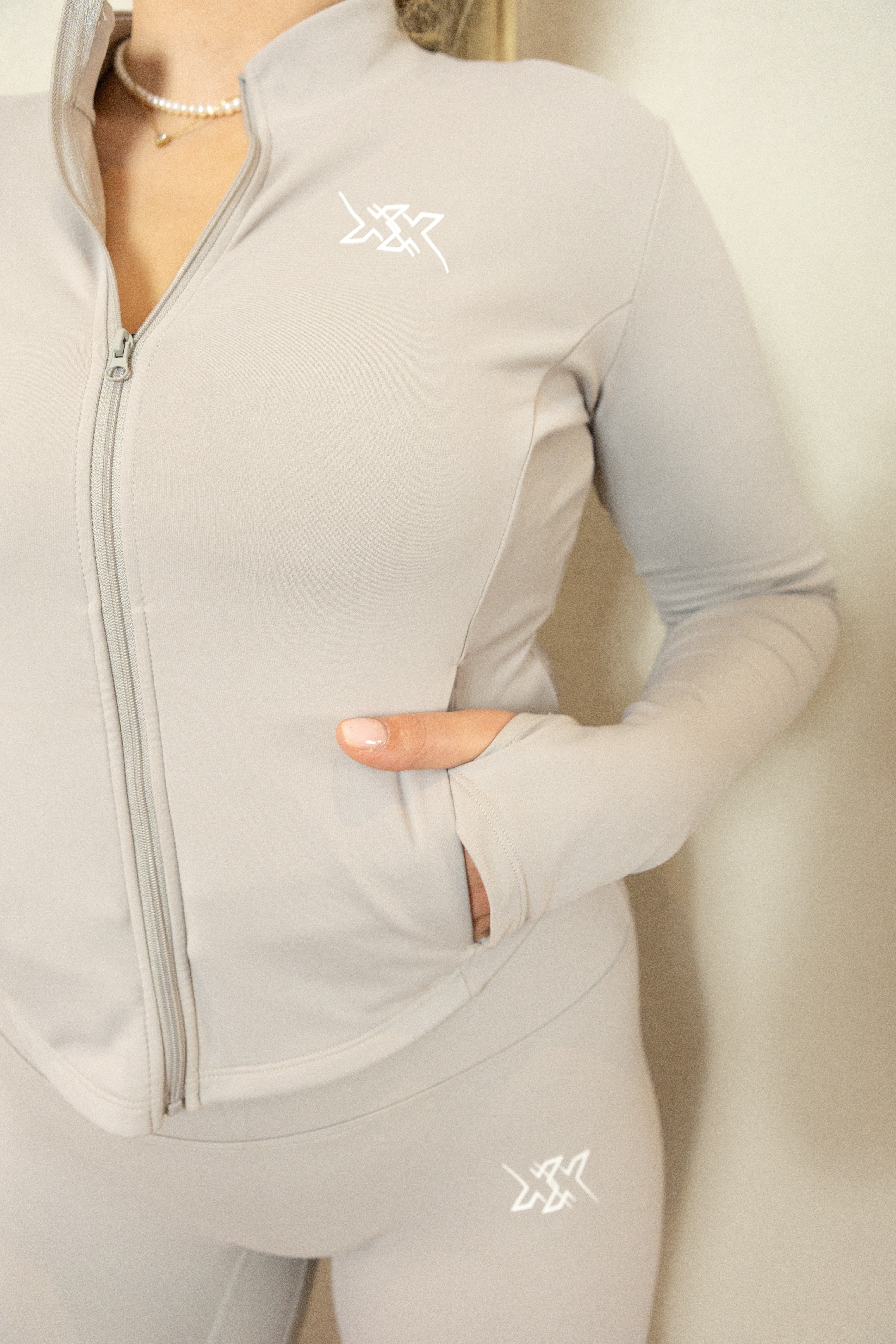 Frost Grey essentiella leggings utan scrunch